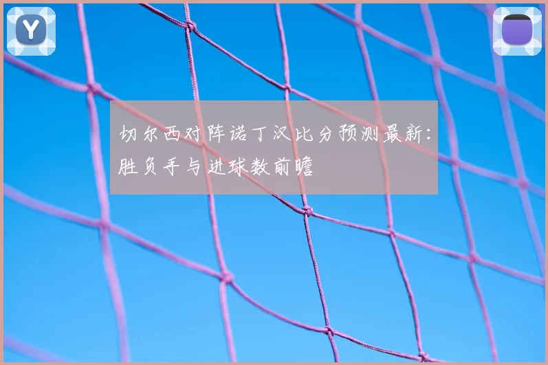 切尔西对阵诺丁汉比分预测最新:胜负手与进球数前瞻