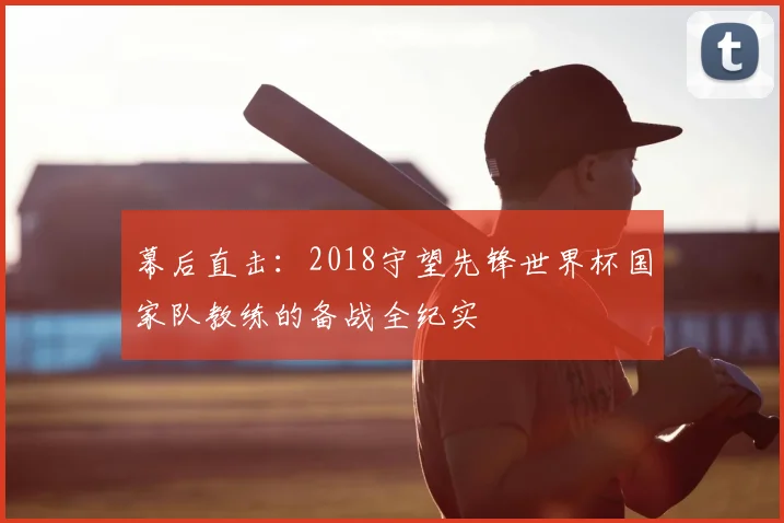 幕后直击：2018守望先锋世界杯国家队教练的备战全纪实