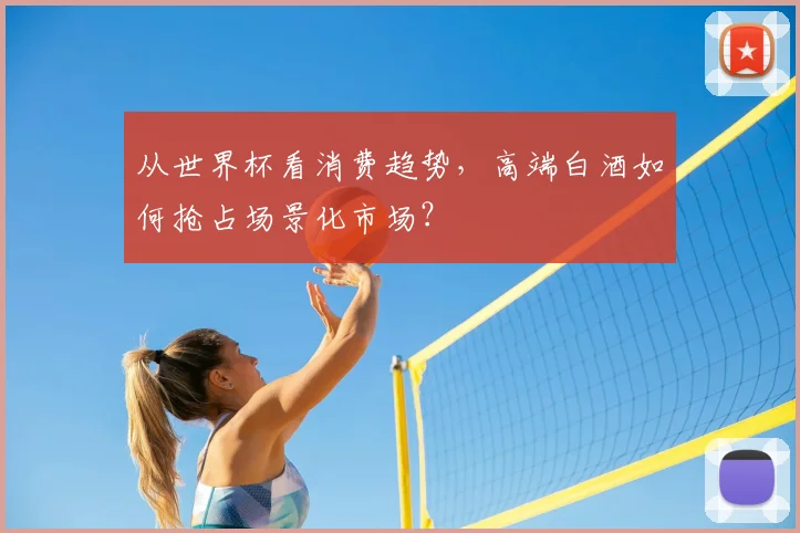 从世界杯看消费趋势，高端白酒如何抢占场景化市场？